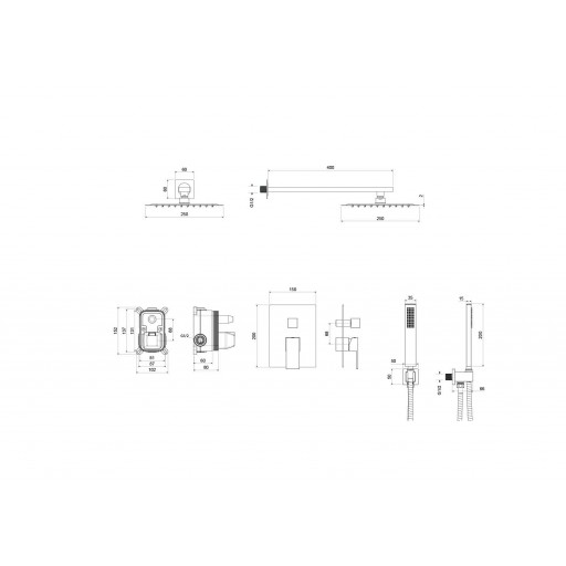 Душевая система AQUATEK Либра AQ1672CR хром Душевая система AQUATEK Либра AQ1672CR хром